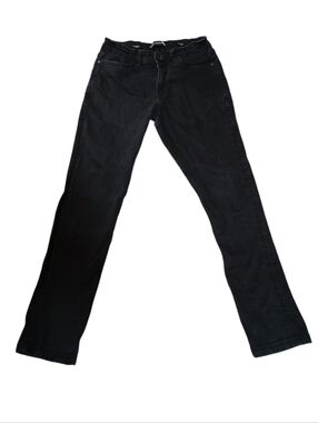 Stone Falcon Mens Black Straight-Leg Jeans — Timeless Everyday Fit